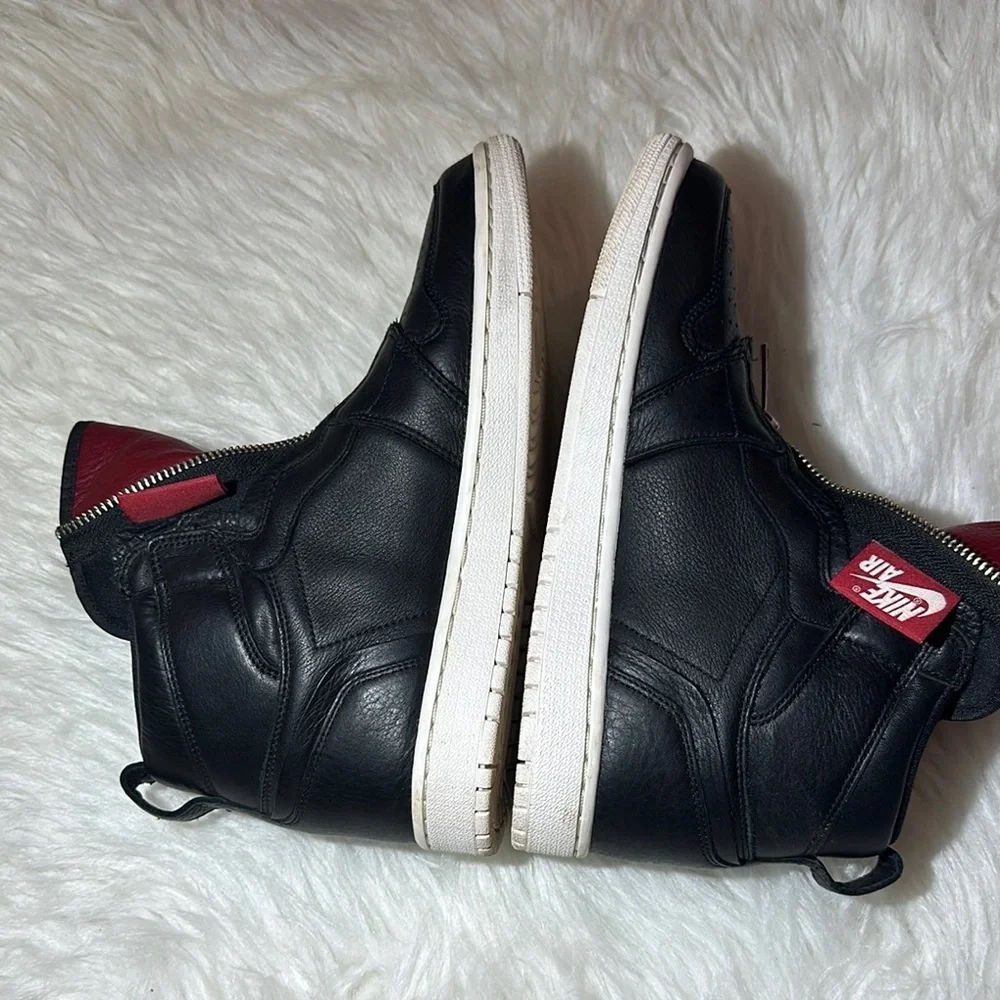 Nike Black and White AirJordan Retro zip